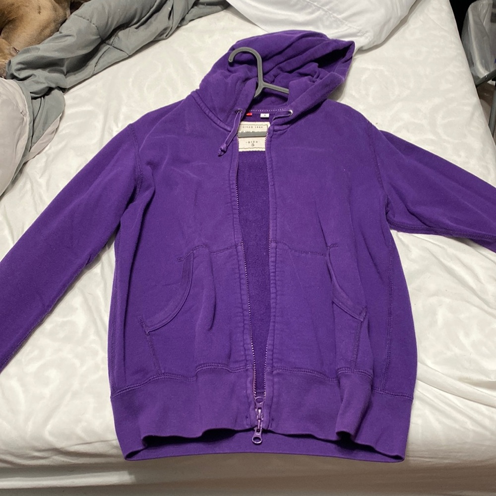 Uniqlo purple zip hoodie